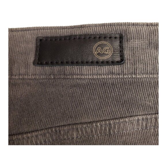 AG ADRIANO GOLDSCHMIED SZ 26R Farrah Skinny High-rise Medium Gray Corduroy Jeans - Picture 8 of 13